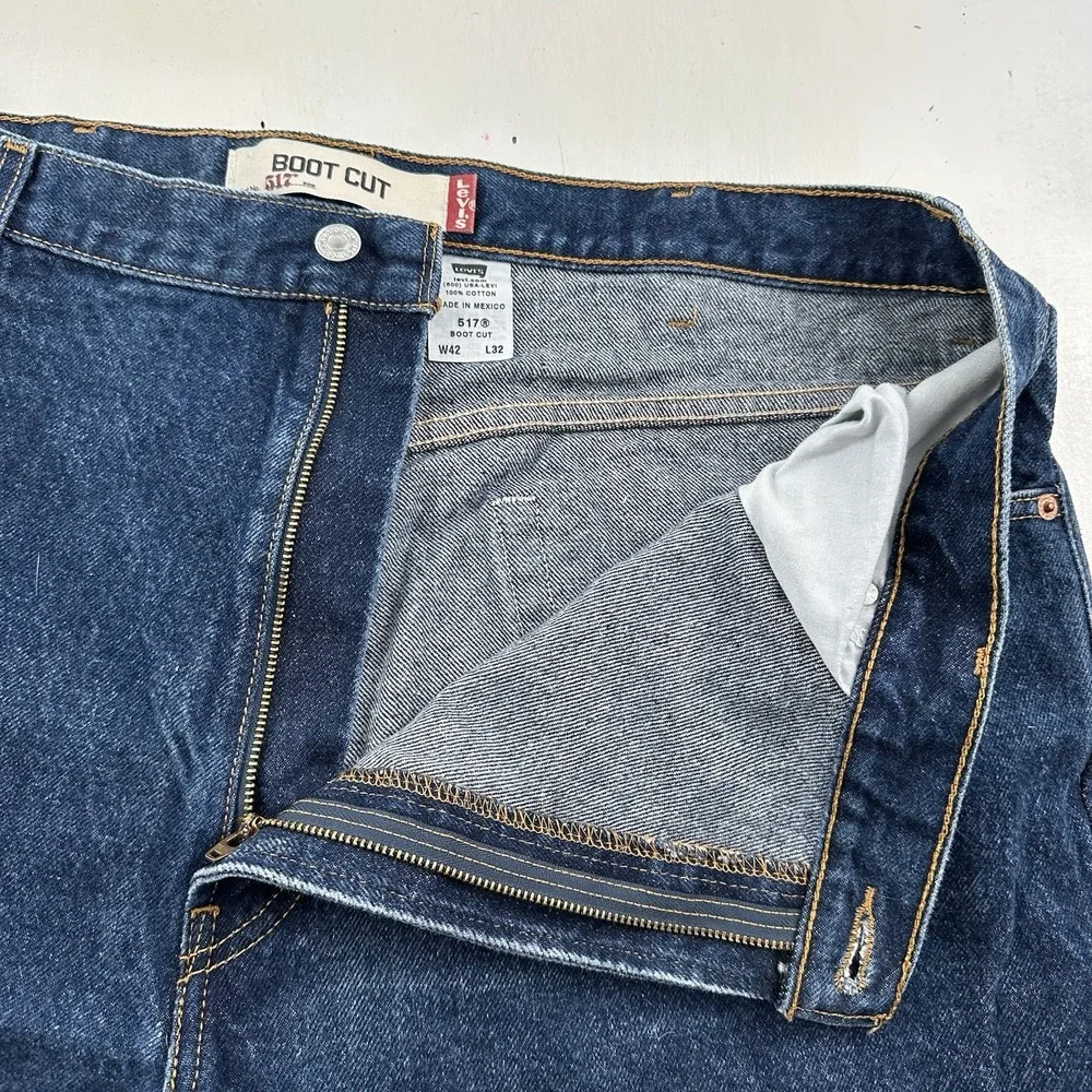 VTG Y2K Levi’s 517 Bootcut Jeans Men’s 40x32 Tag 42 Blue Dark Wash  Western